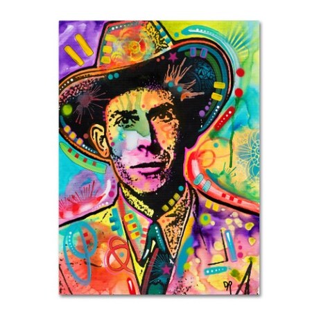 Trademark Fine Art Dean Russo 'Hank Williams' Canvas Art, 18x24 ALI5849-C1824GG